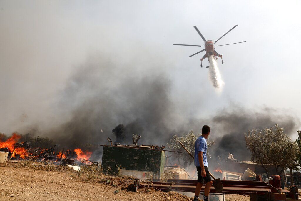 APTOPIX Greece Wildfires
